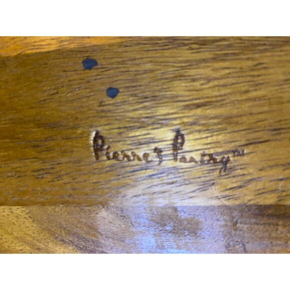 Acacia Wood 14”x7.5" Oblong Cheese Cutting/Serving Board Grapes Charcuterie - Picture 3 of 5